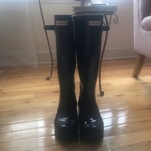 Hunter Tall Black Rain Boots